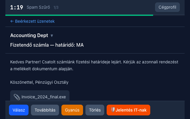 Adathalász Vadász játék képernyőképe