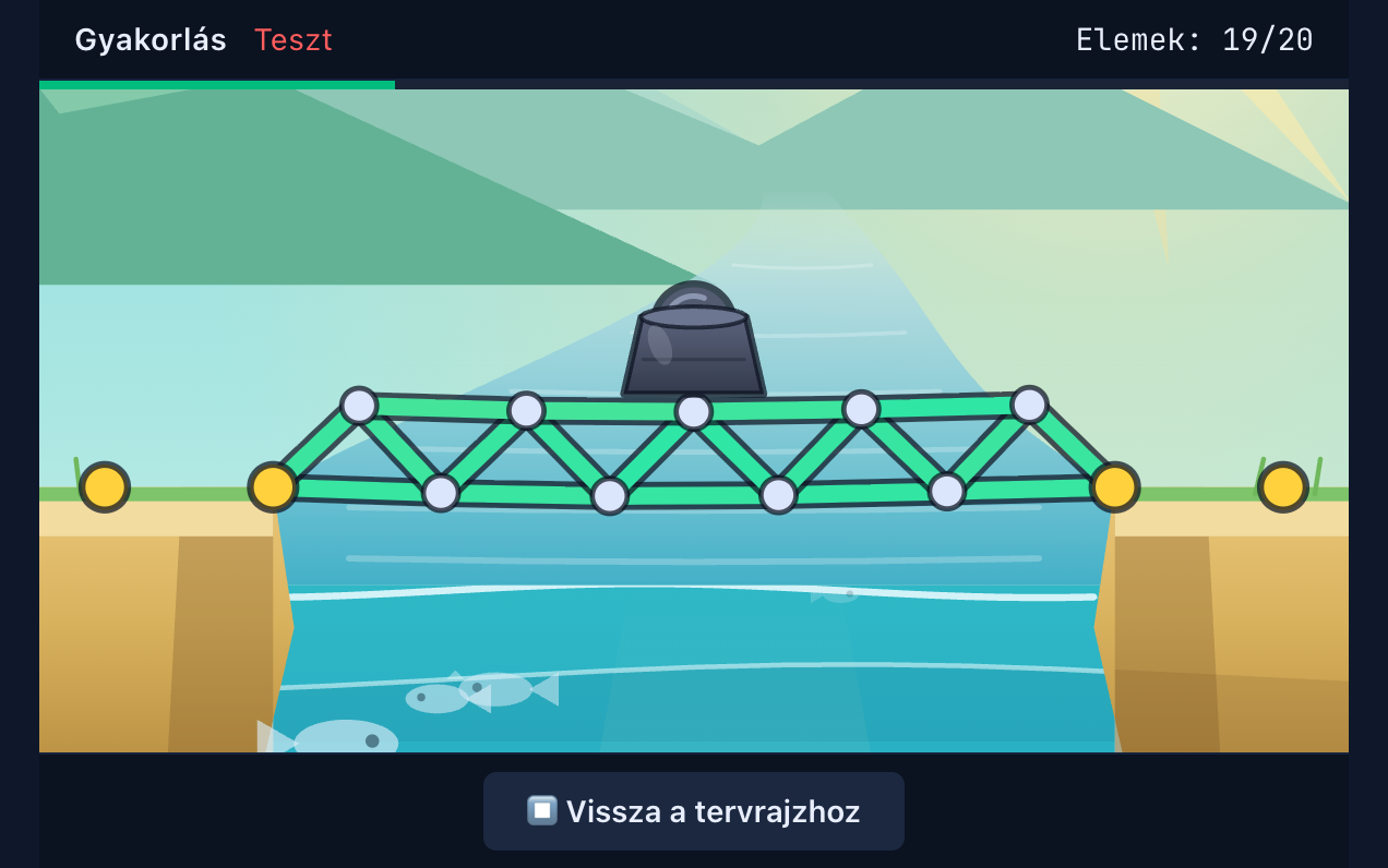 Hídépítő játék képernyőképe